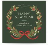 holiday wreath Square Holiday Cards
