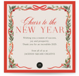 Festive Winter Square Holiday Cards