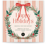 Joyful Wreath Square Holiday Cards