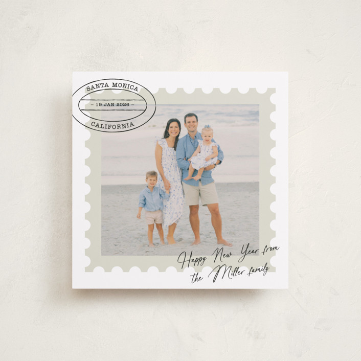 Postmark Square Holiday Cards by Jennifer Lew | Minted