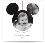 Mickey Bauble Square Holiday Cards