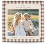 Gingham Vintage Square Holiday Cards