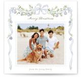 Drape Ribbon Square Holiday Cards