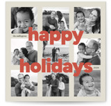 bold grid Square Holiday Cards