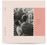 wavy edge Square Holiday Cards