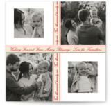 Ribbon Script Square Holiday Cards