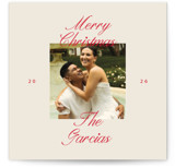 Script Square Square Holiday Cards
