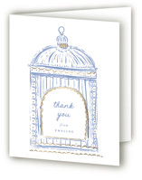 Birdie Foil-Pressed Baby Shower Thank You Cards