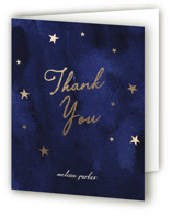 Midnight Stars Foil-Pressed Baby Shower Thank You Cards