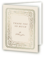 Scallop Border Foil-Pressed Baby Shower Thank You Cards