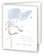 Bows & Banners Foil-Pressed Baby Shower Thank You Cards