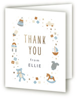 Toys Foil-Pressed Baby Shower Thank You Cards