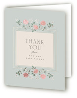 Parisian Roses Foil-Pressed Baby Shower Thank You Cards