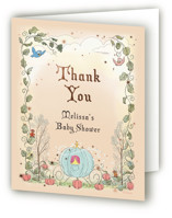 Disney's Cinderella Pumpkin Patch Foil-Pressed Baby Shower Thank You Cards