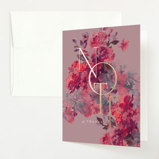 Bouquet Shower Foil-Pressed Baby Shower Thank You Cards
