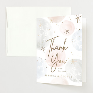 Baby it’s cold outside Foil-Pressed Baby Shower Thank You Cards
