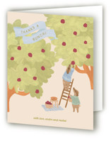 Apple Orchard Baby Shower Thank You Cards