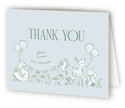 Woodland Party Baby Shower Thank You Cards