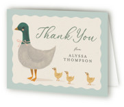 Vintage Ducklings Baby Shower Thank You Cards