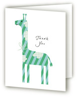 Patterned Giraffe Baby Shower Thank You Cards