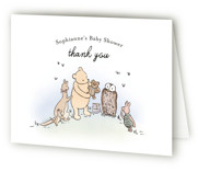 Disney's Winnie the Pooh Mom to Bee Baby Shower Thank You Cards