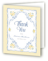 Baby Eyelet Baby Shower Thank You Cards