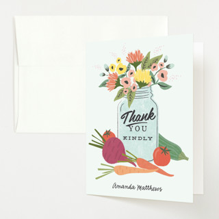 farmers market Baby Shower Thank You Cards