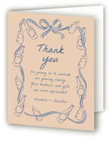 Bottles and Brews Baby Shower Thank You Cards