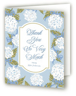 Hydrangea bow bouquets Baby Shower Thank You Cards