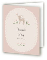 Woodland Fawn Baby Shower Thank You Cards