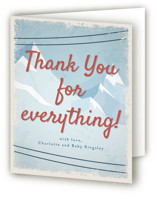 Bebe Ski Gondola Baby Shower Thank You Cards