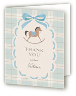 Heirloom Rocking Horse Baby Shower Thank You Cards