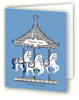 Round And Round Baby Shower Thank You Cards