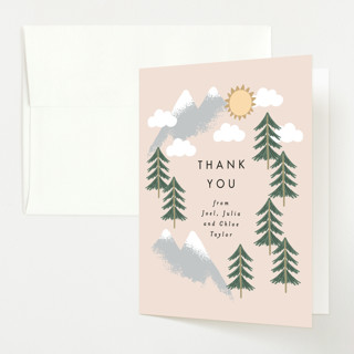 Adventure on the horizon Baby Shower Thank You Cards
