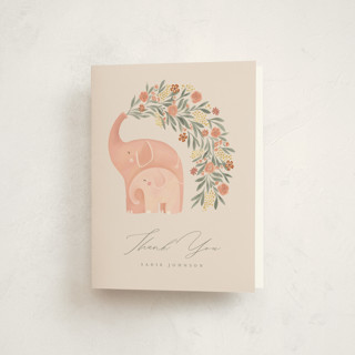 Elephant Garden Baby Shower Thank You Cards
