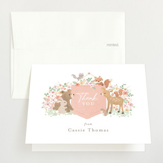 Banner announcement Baby Shower Thank You Cards