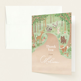 Into the Woods Baby Shower Thank You Cards