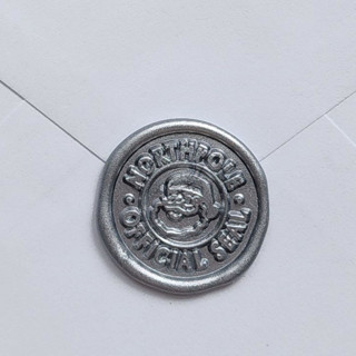 Customizable Color Santa North Pole Official Seal Wax Seals, Self-Adhesive Seals, Set of 5 Holiday Wax Seals