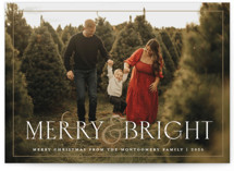 Festive Ampersand Holiday Photo Cards