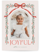 Joyful-Bow Holiday Photo Cards