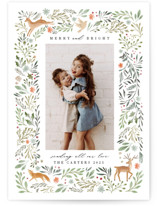 Festive Woodland Forest Holiday Photo Cards