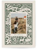 Woodland Papercut Holiday Photo Cards