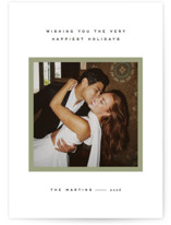 minimal border Holiday Photo Cards