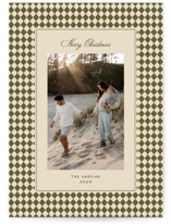 mini argyle Holiday Photo Cards