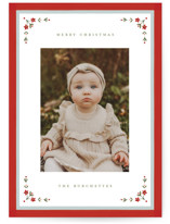 Laurel Border Holiday Photo Cards