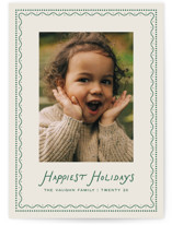 Festive Border Holiday Photo Cards