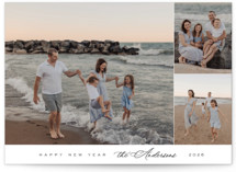 Elegant Trio Holiday Photo Cards