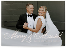 Merry & Married Holiday Photo Cards