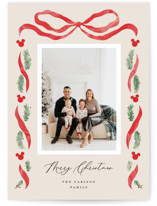 Disney's Mickey Bough Border Holiday Photo Cards