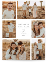 Minimal Collage Holiday Photo Cards